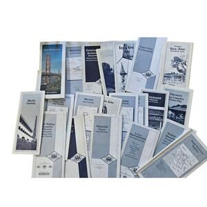 Huge Lot Vintage AAA California Road Maps Marin County Napa SF Oakland 20+ Maps